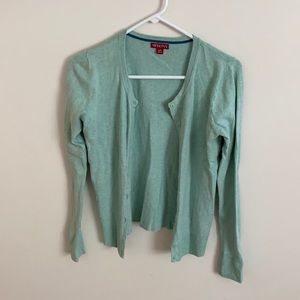 Long sleeve mint cardigan